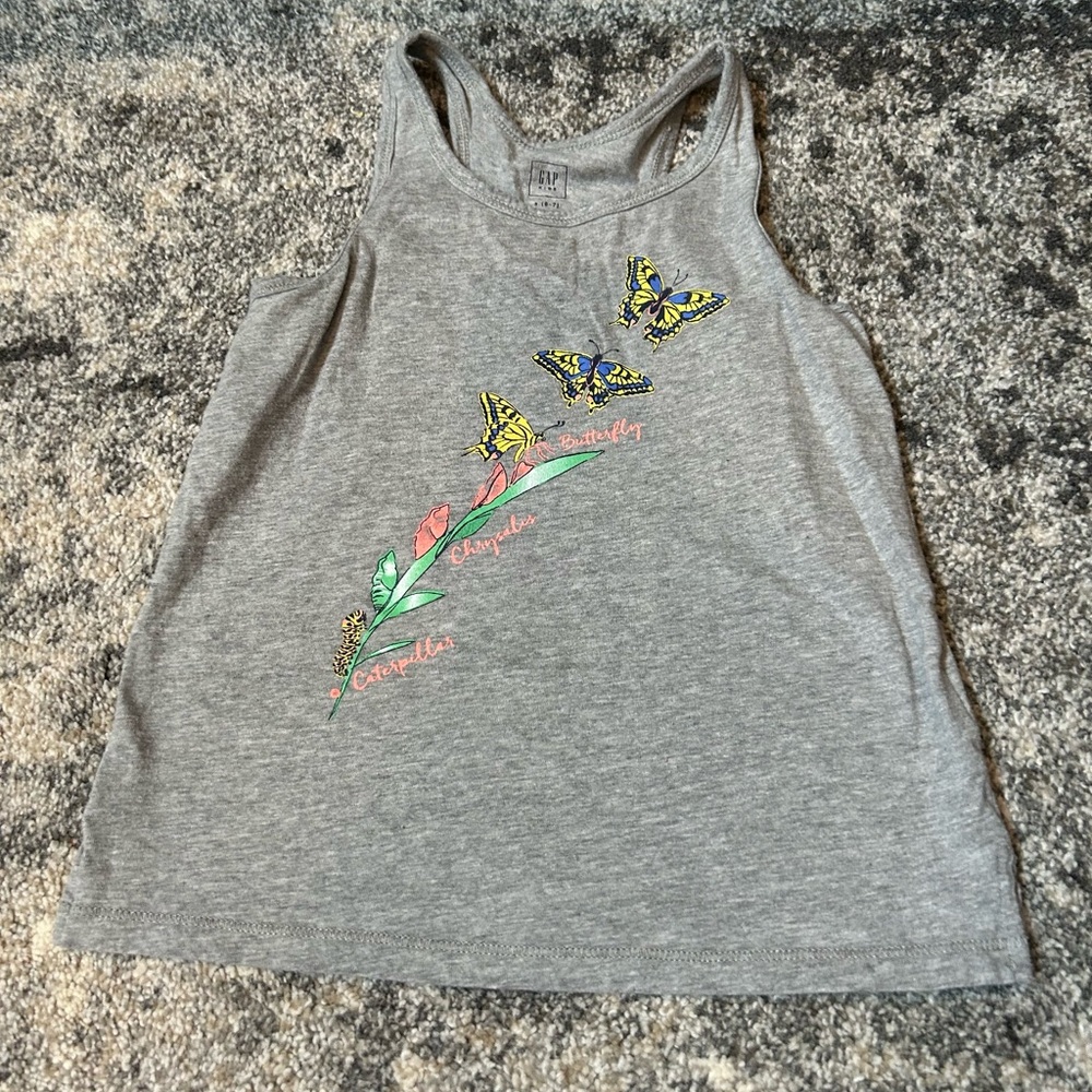 Gap kids butterfly tank top size 6-7